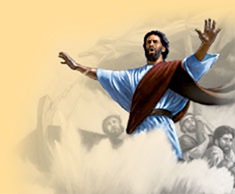 Jesus calming a storm