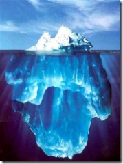 Lies are like icebergs